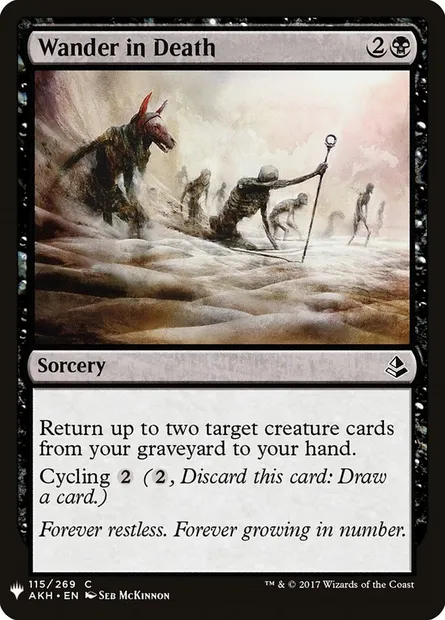 Wander in Death, Magic card PLST AKH-115 — The List set