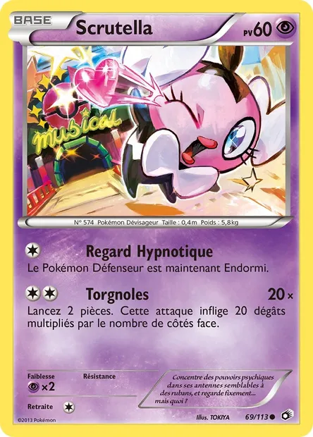 Scrutella, carte Pokémon LTR 69 — extension Legendary Treasures