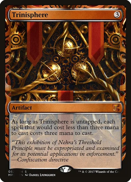 Trinisphère, carte Magic MPS 52 — extension Kaladesh Inventions