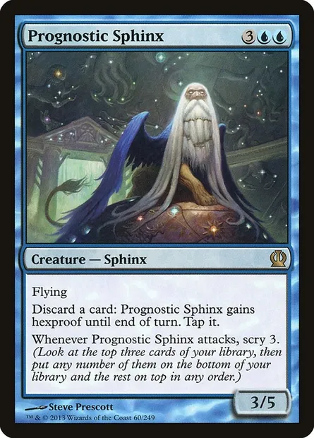 Prognostic Sphinx, Magic card THS 60 — Theros set