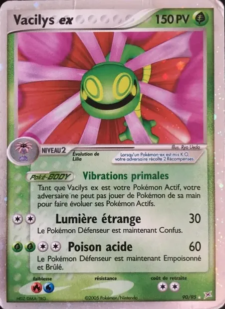 Vacilys ex, carte Pokémon MA 90 — extension EX Team Magma vs Team Aqua