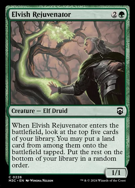 Elvish Rejuvenator, Magic card M3C 226 — Modern Horizons 3 Commander set