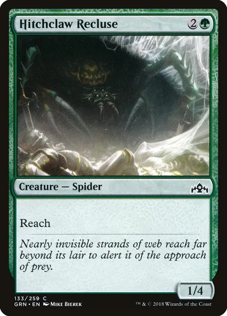 Hitchclaw Recluse, Magic card GRN 133 — Guilds of Ravnica set