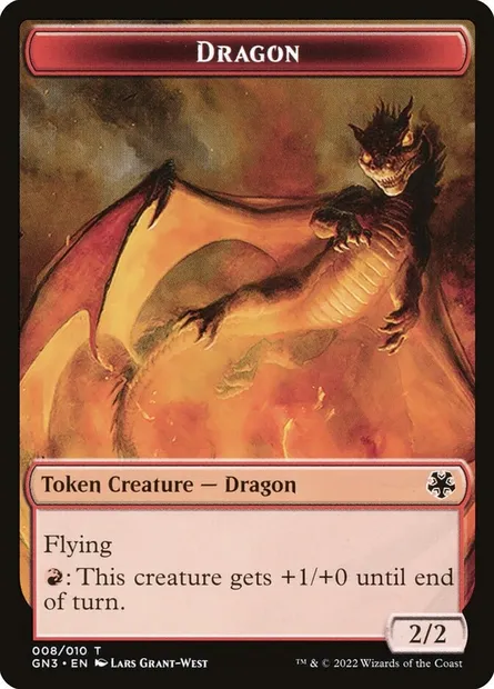 Dragon, Magic card TGN3 8 — Game Night: Free-for-All Tokens set