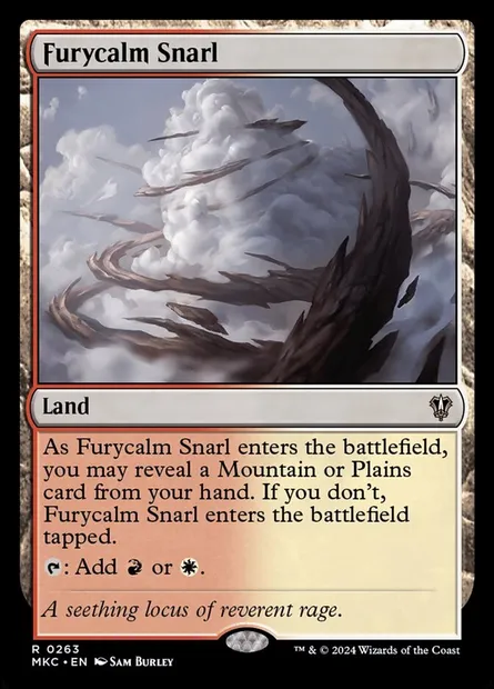 Furycalm Snarl, Magic card MKC 263 — Murders at Karlov Manor Commander set