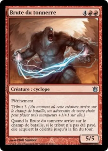 Brute du tonnerre, carte Magic BNG 113 — extension Créations divines