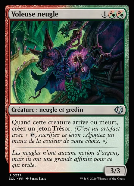 Voleuse neugle, carte Magic ECL 237 — extension Lorwyn Eclipsed