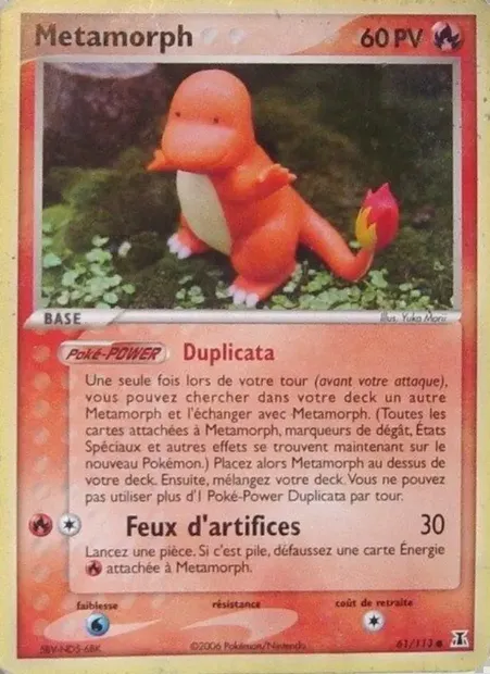 Métamorph, carte Pokémon DS 61 — extension EX Espèces Delta
