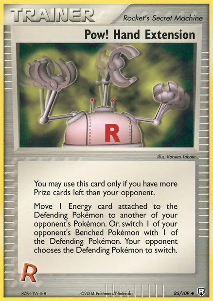 Pow! Hand Extension, carte Pokémon TRR 85 — extension Team Rocket Returns