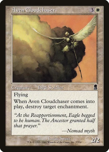 Aven Cloudchaser, Magic card ODY 7 — Odyssey set