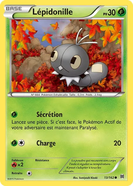 Lépidonille, carte Pokémon BKT 13 — extension Impulsion Turbo