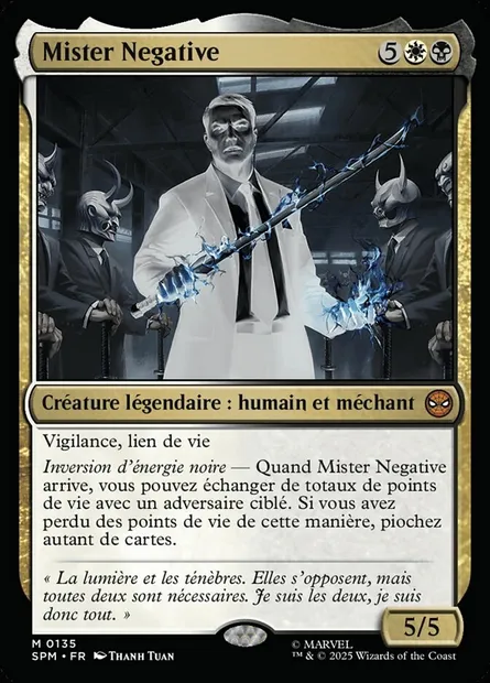Mister Negative, carte Magic SPM 135 — extension Marvel's Spider-Man