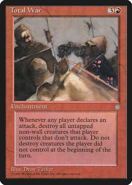 Guerre totale, carte Magic ICE 221 — extension Ere Glaciaire