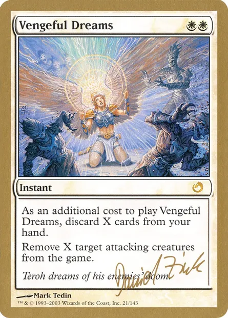 Vengeful Dreams, Magic card WC03 dz21 — World Championship Decks 2003 set