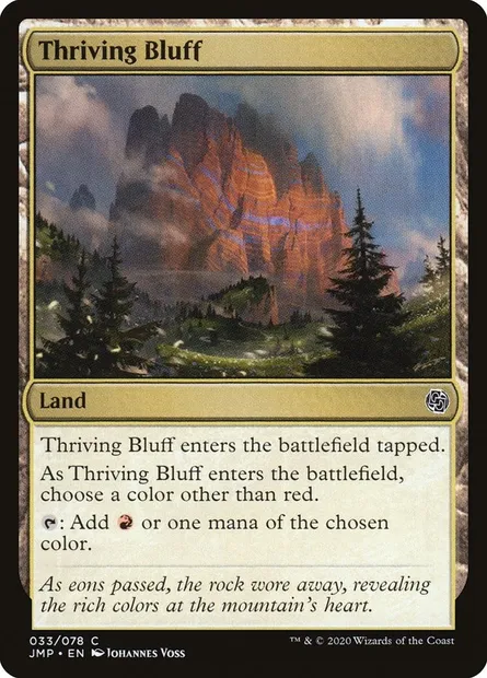 Thriving Bluff, Magic card JMP 33 — Jumpstart set