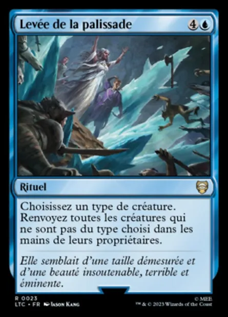 Levée de la palissade, carte Magic LTC 23 — extension Tales of Middle-earth Commander
