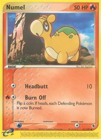 Numel, Pokémon card RS 61 — Ruby & Sapphire set