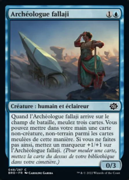 Archéologue fallaji, carte Magic BRO 48 — extension La Guerre Fratricide