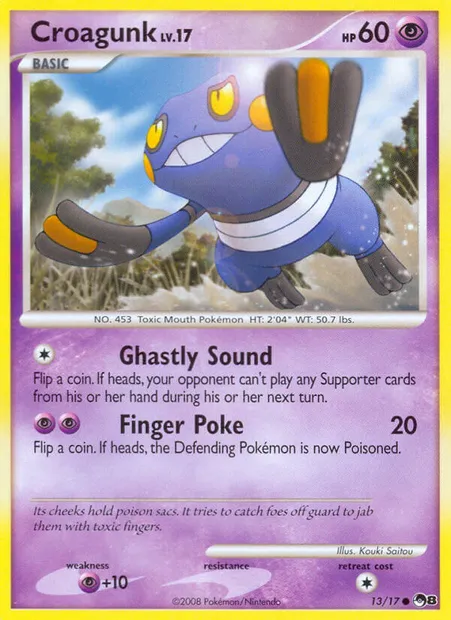 Croagunk, Pokémon card P8 13 — POP Series 8 set