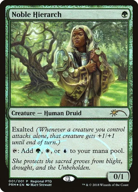 Noble Hierarch, Magic card PPRO 2018 — Pro Tour Promos set