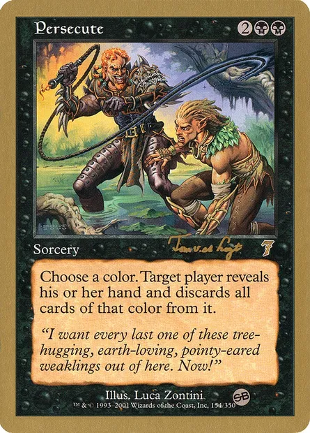 Persecute, Magic card WC01 tvdl154sb — World Championship Decks 2001 set
