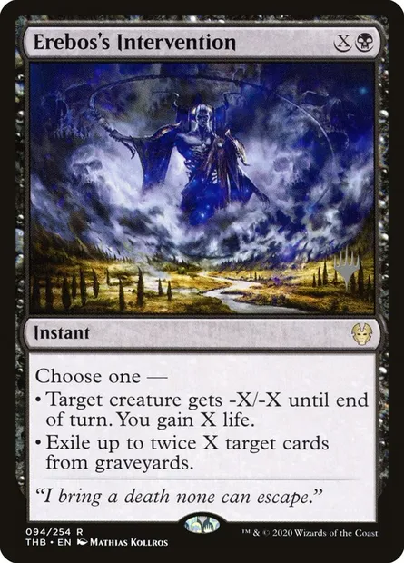 Erebos's Intervention, Magic card PTHB 94p — Theros Beyond Death Promos set