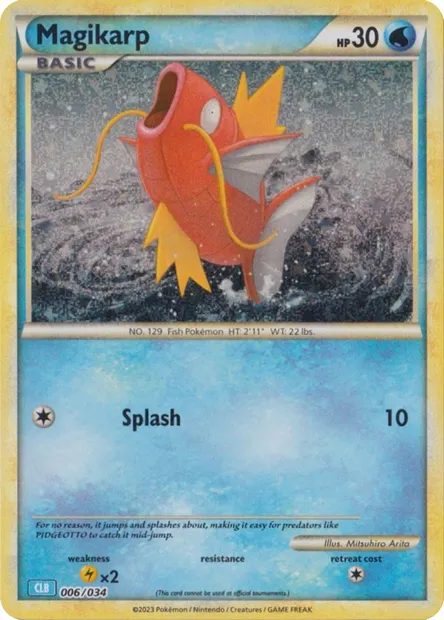 Magikarp, Pokémon card CLB 006 — Pokémon TCG Classic: Blastoise & Suicune ex Deck set