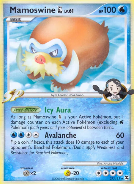 Mamoswine GL, Pokémon card RR 27 — Rising Rivals set