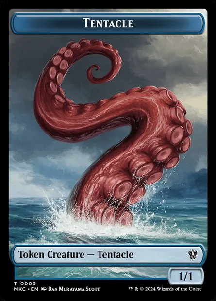 Tentacle, carte Magic TMKC 9 — extension Murders at Karlov Manor Commander Tokens