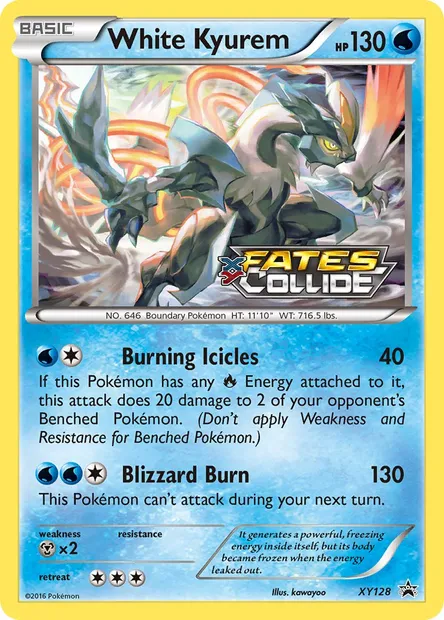 White Kyurem, Pokémon card XY 128 — XY Black Star Promos set