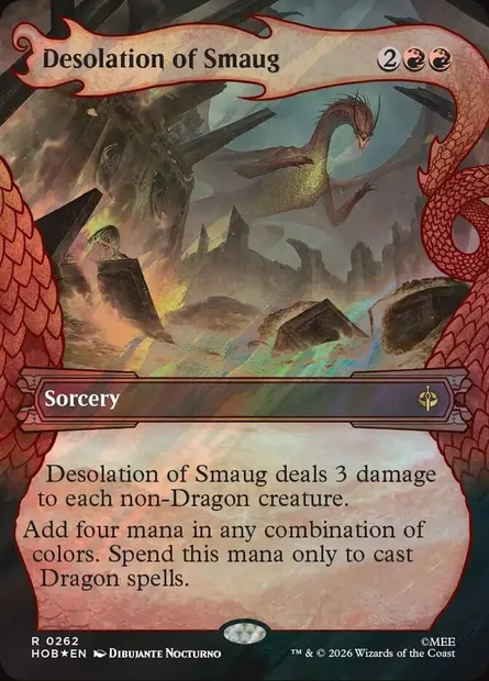 Désolation de Smaug, carte Magic HOB 262 — extension The Hobbit