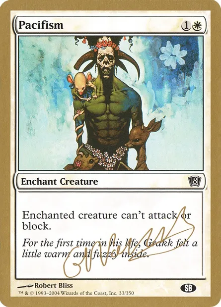 Pacifisme, carte Magic WC04 gn33sb — extension World Championship Decks 2004