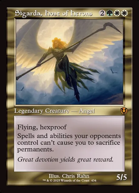 Sigarda de la Milice des hérons, carte Magic INR 434 — extension Innistrad Remastered