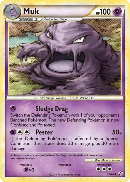 Muk, Pokémon card UD 31 — Undaunted set