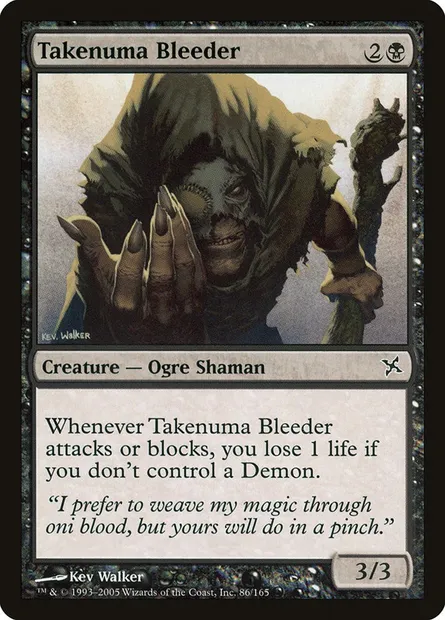 Takenuma Bleeder, Magic card BOK 86 — Betrayers of Kamigawa set