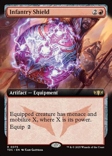 Infantry Shield, Magic card TDC 75 — Tarkir: Dragonstorm Commander set