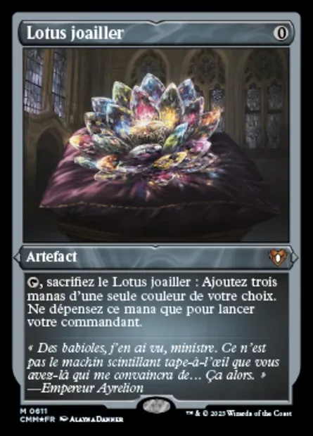 Lotus joailler, carte Magic CMM 611 — extension Commander Masters