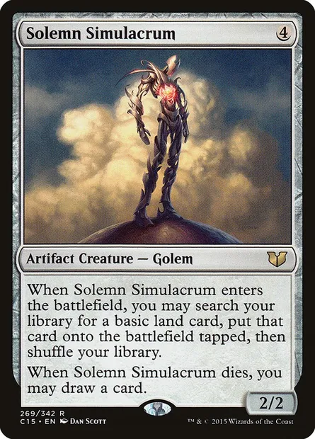 Solemn Simulacrum, Magic card C15 269 — Commander 2015 set