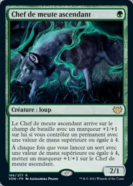 Chef de meute ascendant, carte Magic VOW 186 — extension Innistrad : noce écarlate