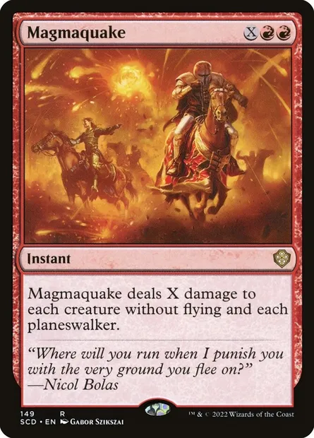 Magmaquake, Magic card SCD 149 — Starter Commander Decks set