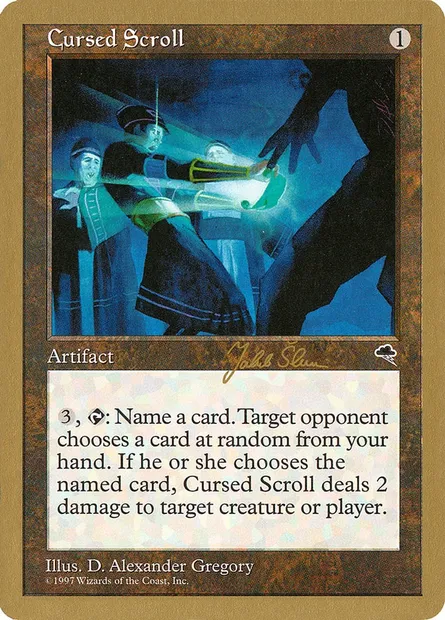 Cursed Scroll, Magic card WC99 js281 — World Championship Decks 1999 set