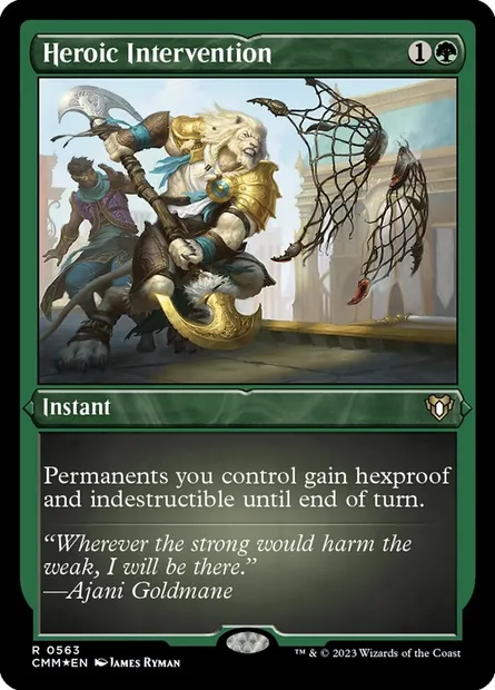 Heroic Intervention, Magic card CMM 563 — Commander Masters set