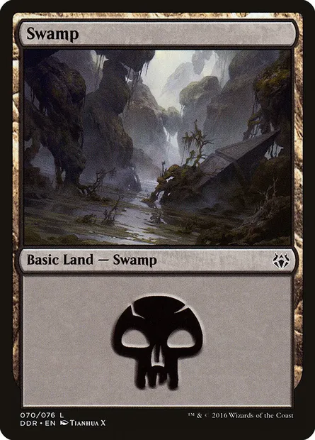 Swamp, Magic card DDR 70 — Duel Decks: Nissa vs. Ob Nixilis set