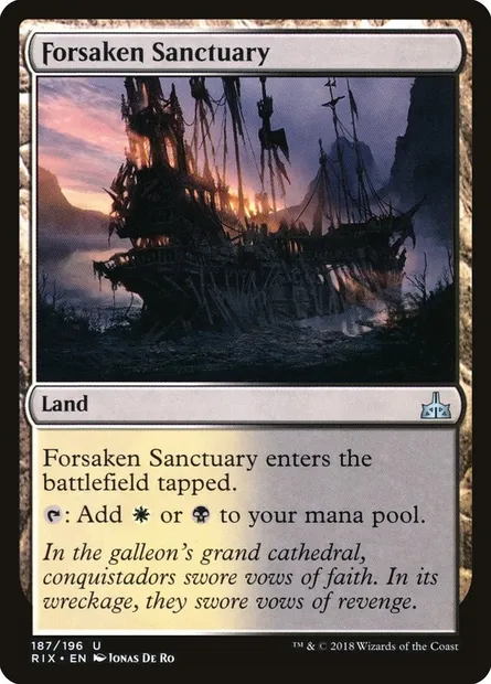 Forsaken Sanctuary, Magic card RIX 187 — Rivals of Ixalan set
