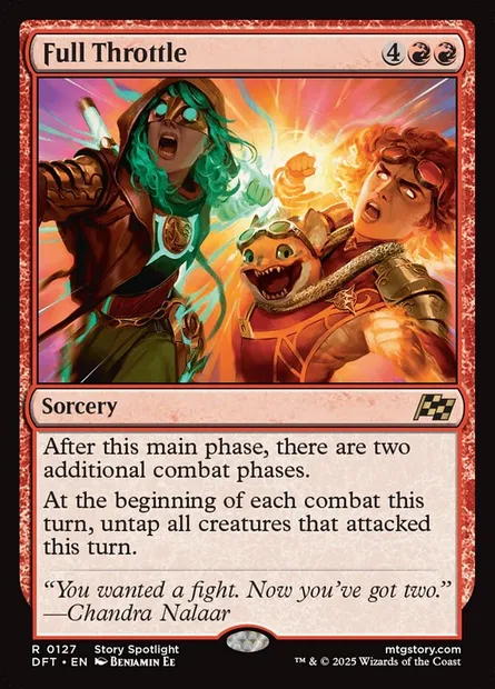 Full Throttle, Magic card DFT 127 — Aetherdrift set