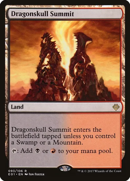 Dragonskull Summit, Magic card E01 93 — Archenemy: Nicol Bolas set
