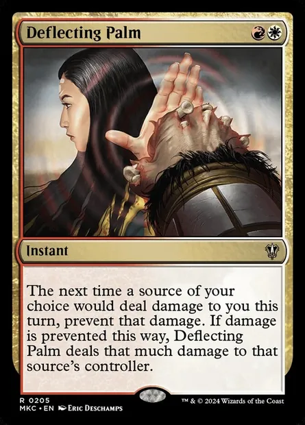 Deflecting Palm, Magic card MKC 205 — Murders at Karlov Manor Commander set