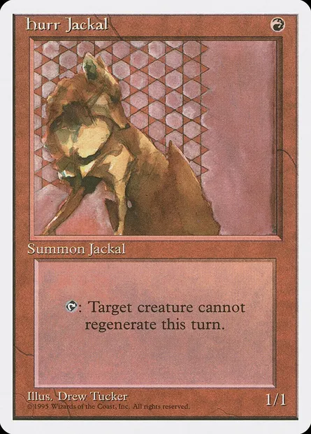 Hurr Jackal, Magic card 4ED 203 — Fourth Edition set