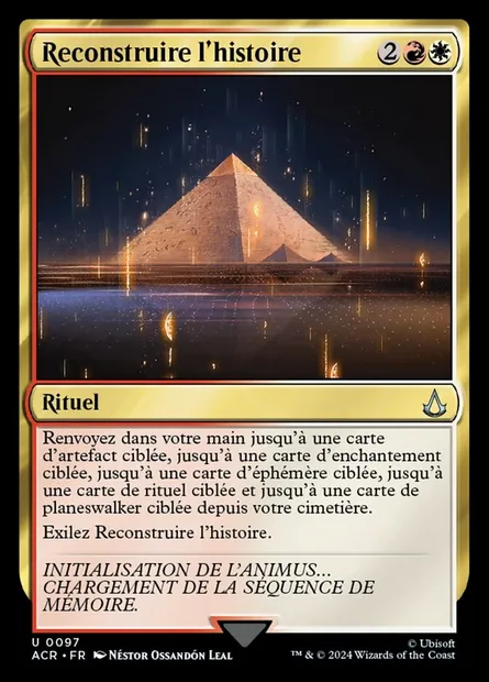 Reconstruire l'histoire, carte Magic ACR 97 — extension Assassin's Creed
