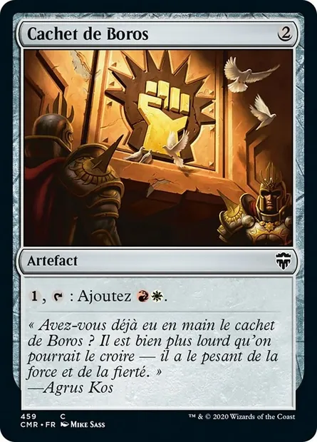 Cachet de Boros, carte Magic CMR 459 — extension Commander Legends